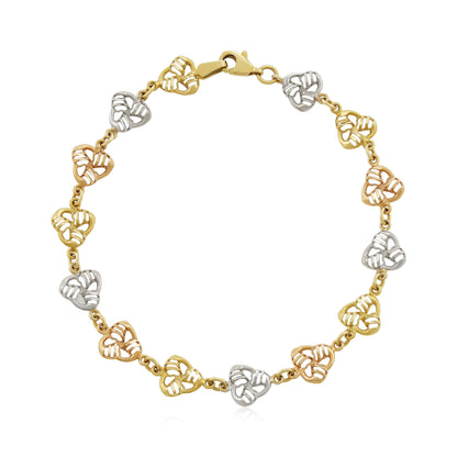18ct multicolour gold bracelet 07001801 - FJewellery