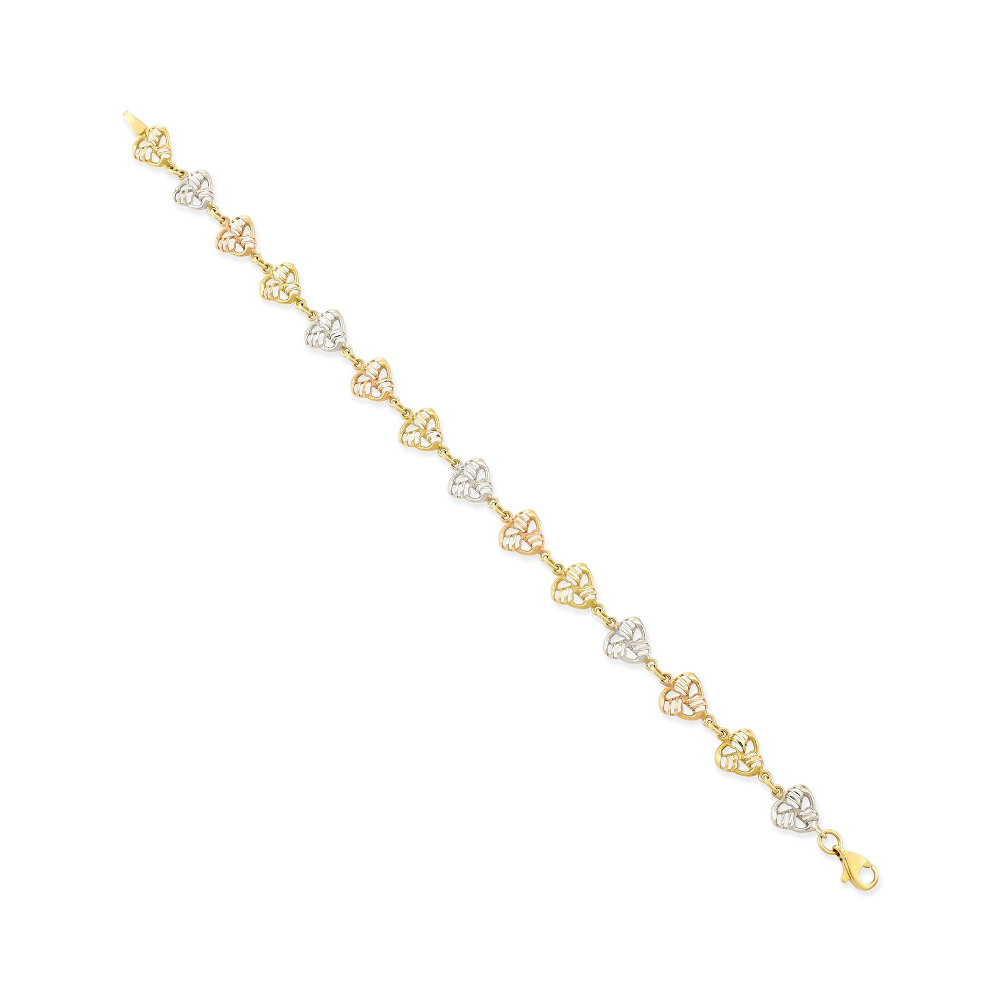 18ct multicolour gold bracelet 07001801 - FJewellery