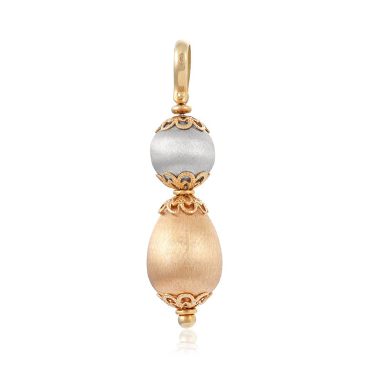 18ct multicolour gold pendant 02032494 - FJewellery