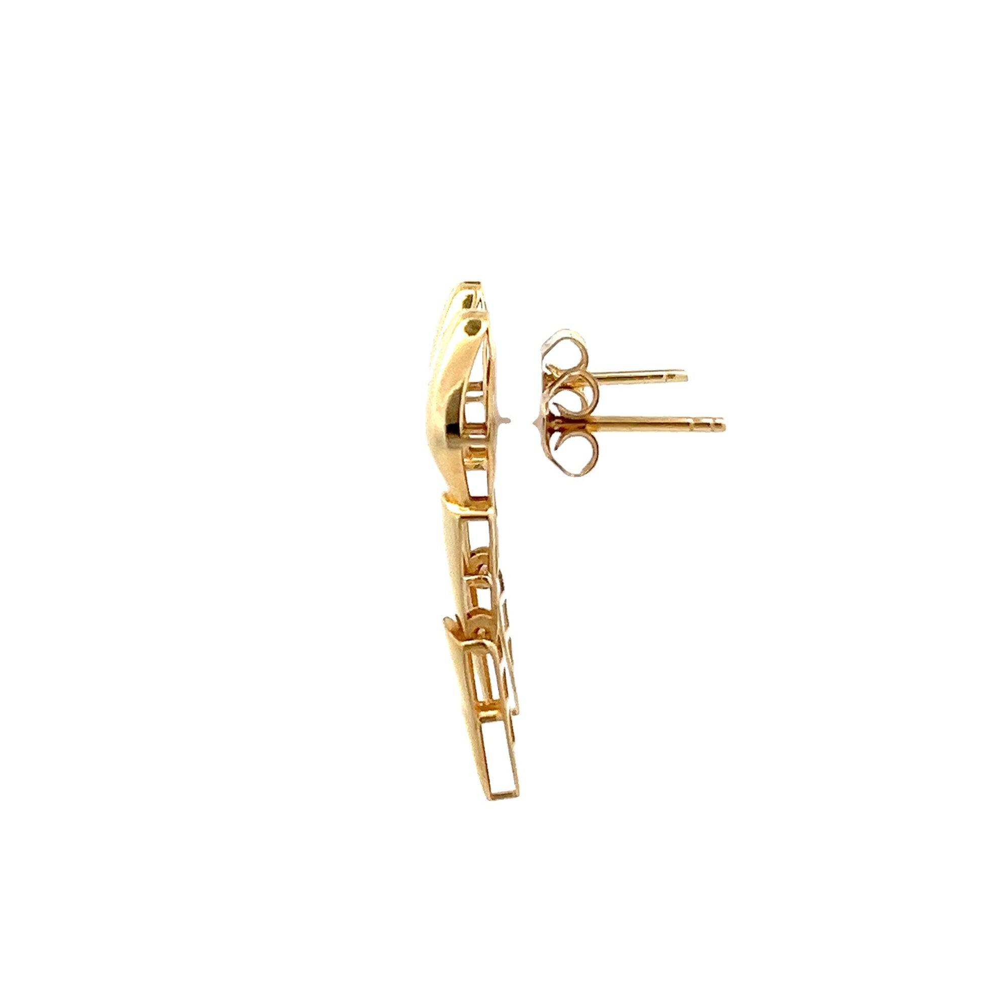 18ct Pre - owned Gold Earrings FCA10000269 - 2 - FJewellery