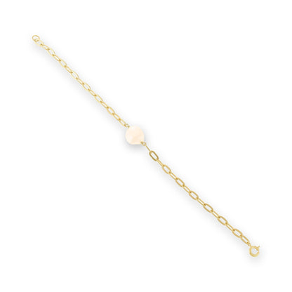 18ct Solid 1 Micron Gold Pated Pearl Bracelet PBR3001 - FJewellery