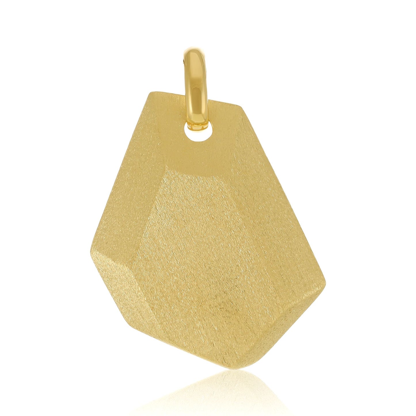 18ct Solid 3 Micron Gold Plated Geometric Style Pendant PPD2003 - FJewellery