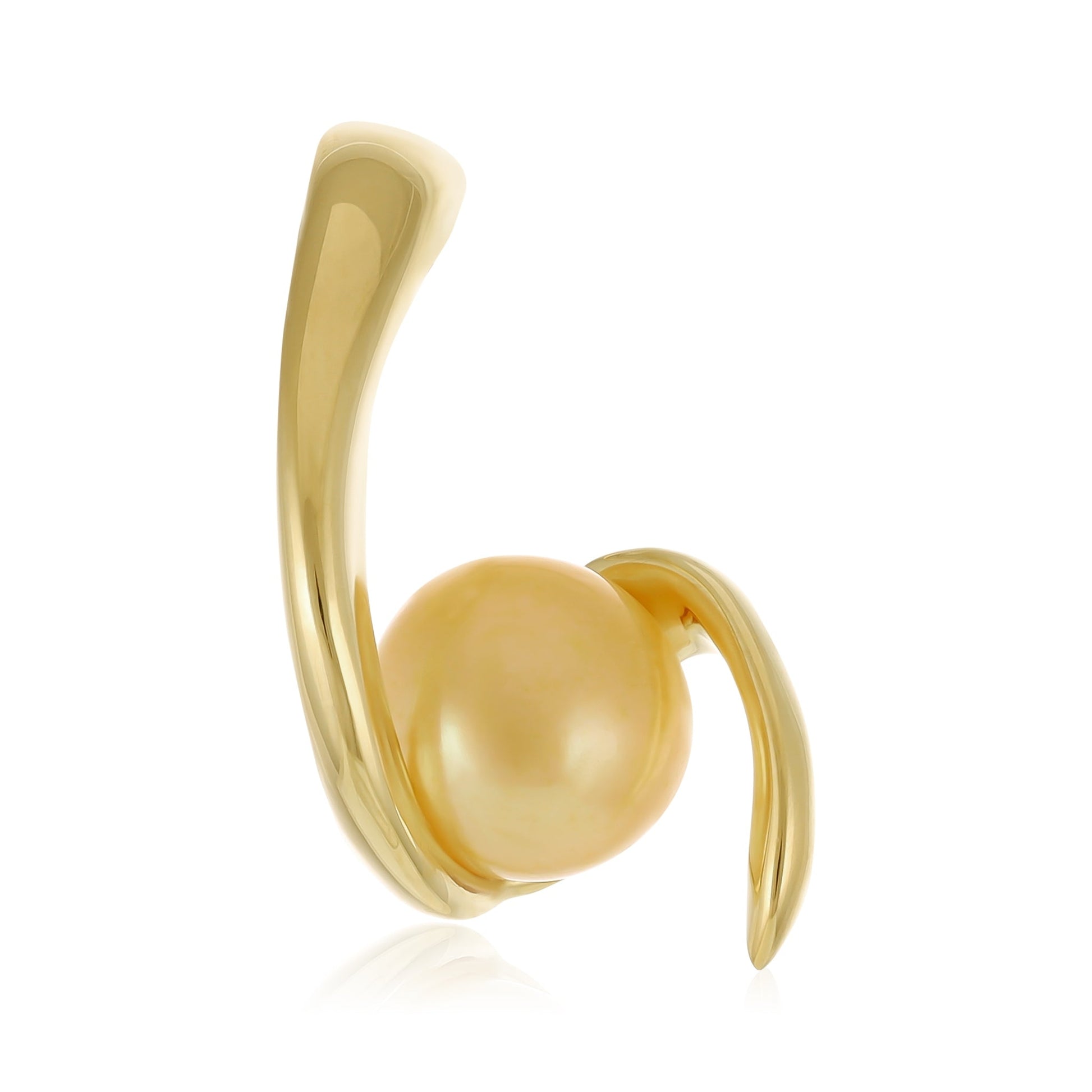 18ct Solid 3 Microns Gold Plated 925 Sterling Silver Pearl Pendant PPD2009 - FJewellery