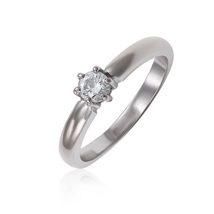 18ct Solid White Gold Pre-owned Diamond Ring 3001550 - FJewellery
