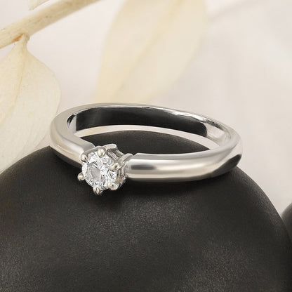 18ct Solid White Gold Pre - owned Diamond Ring 3001550 - FJewellery