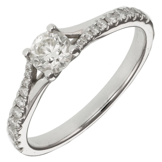 18ct Solid Yellow Gold Pre-Owned 0.71ct Diamond Engagement Ring Ring - 2.79g 6001227 - FJewellery