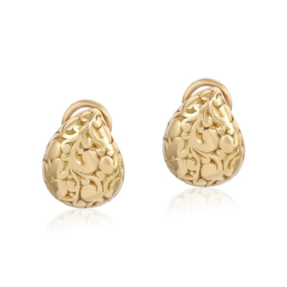 18ct vintage yellow gold earrings 02033114 - FJewellery