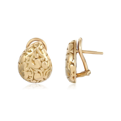 18ct vintage yellow gold earrings 02033114 - FJewellery