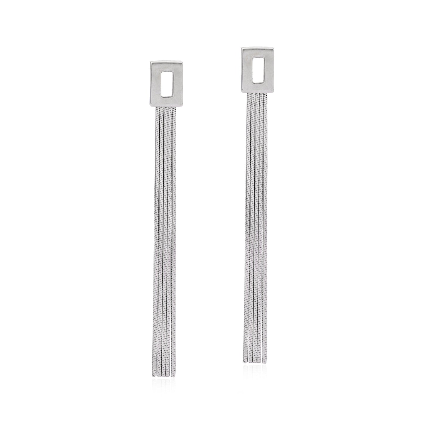 18ct white gold drop earrings 02029347 - FJewellery