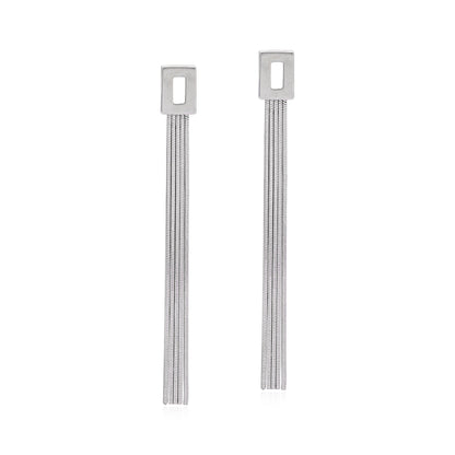 18ct white gold drop earrings 02029347 - FJewellery