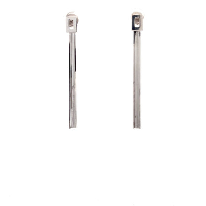 18ct white gold drop earrings 02029347 - FJewellery
