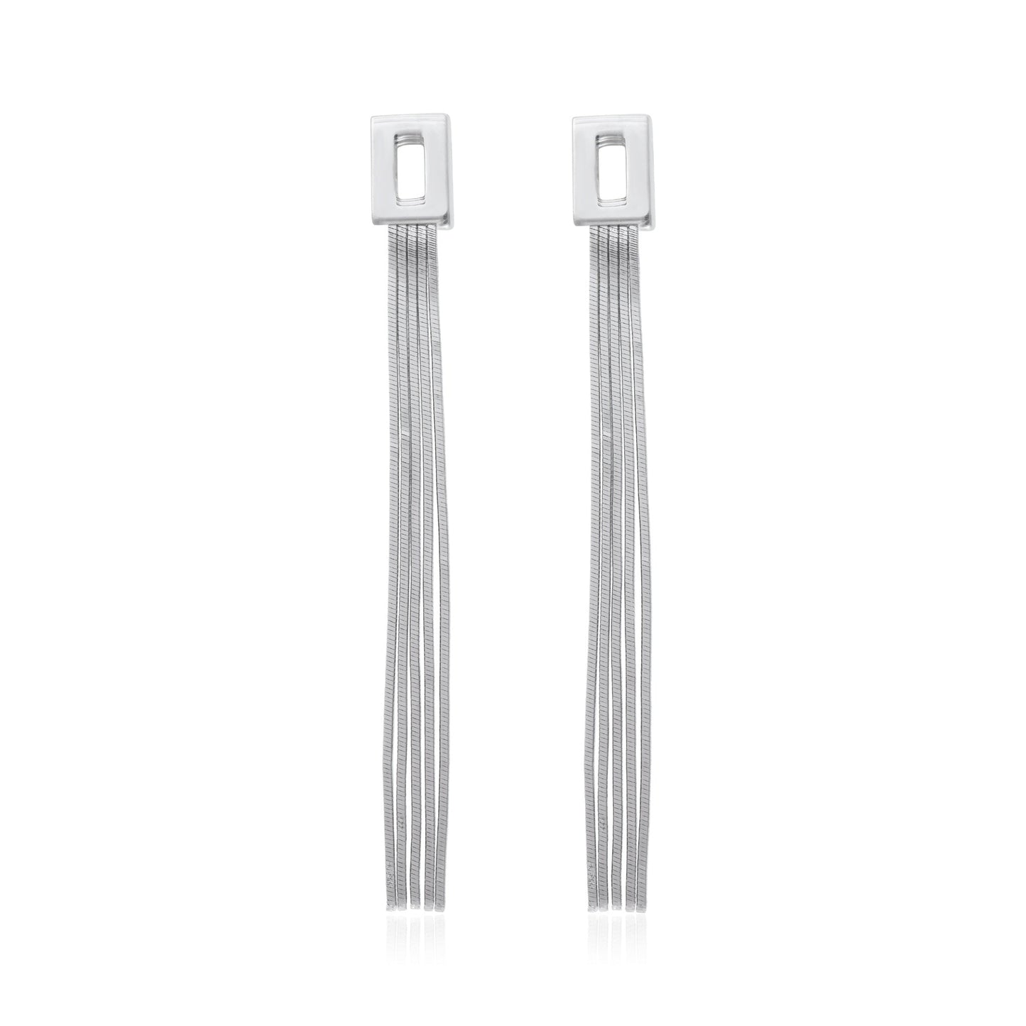 18ct white gold drop earrings 02029347 - FJewellery