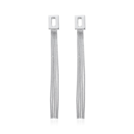 18ct white gold drop earrings 02029347 - FJewellery