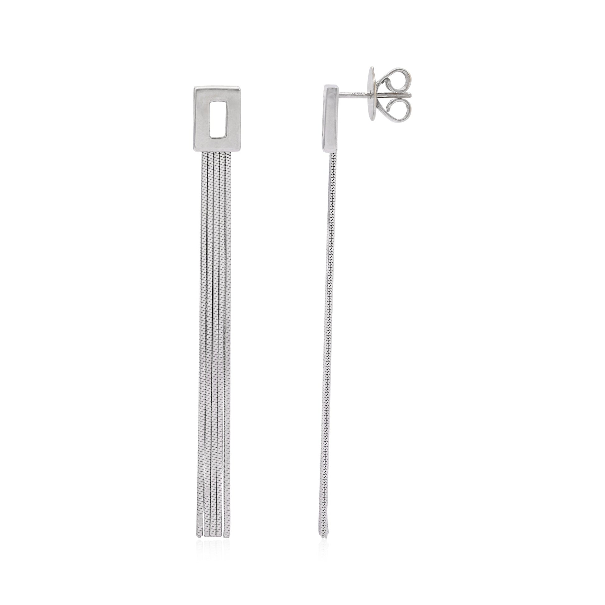 18ct white gold drop earrings 02029347 - FJewellery