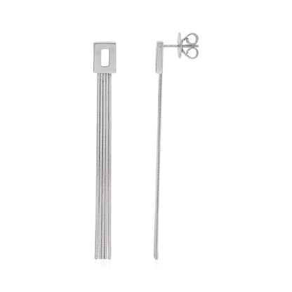 18ct white gold drop earrings 02029347 - FJewellery