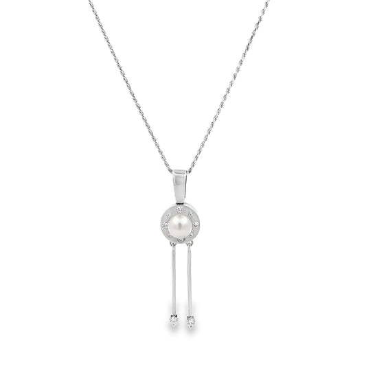 18ct white gold necklace 02029330 - FJewellery