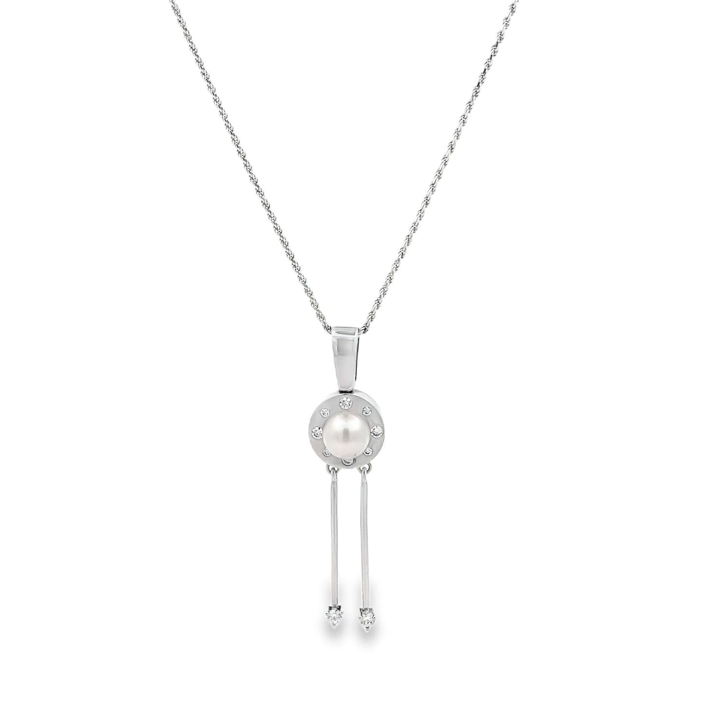 18ct white gold necklace 02029330 - FJewellery