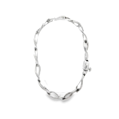 18ct white gold pre - owned with stones 09000835 - FJewellery