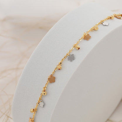 18ct Yellow Gold Bracelet BRPR025 - FJewellery
