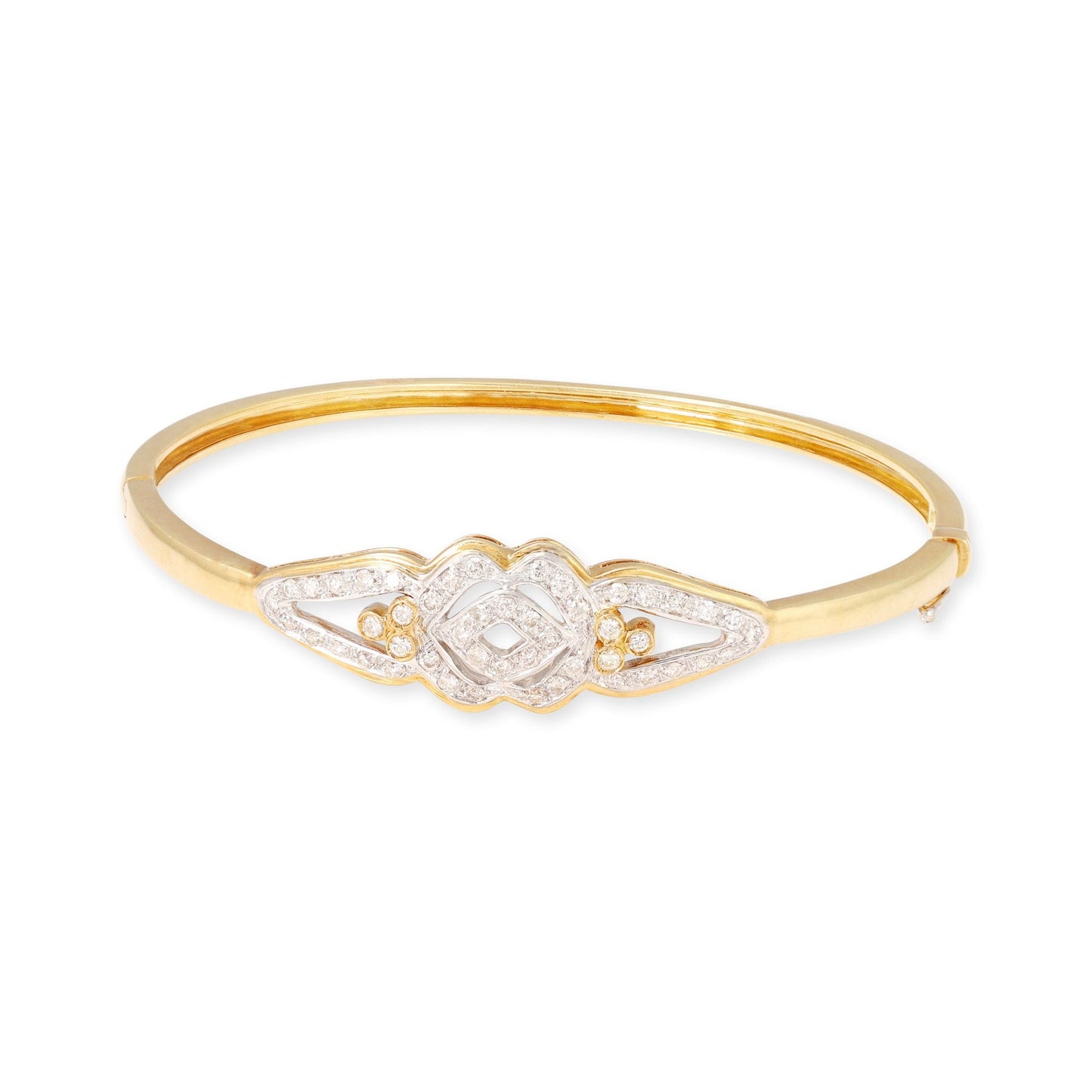 18ct yellow gold bracelet with stones 07001832 - FJewellery