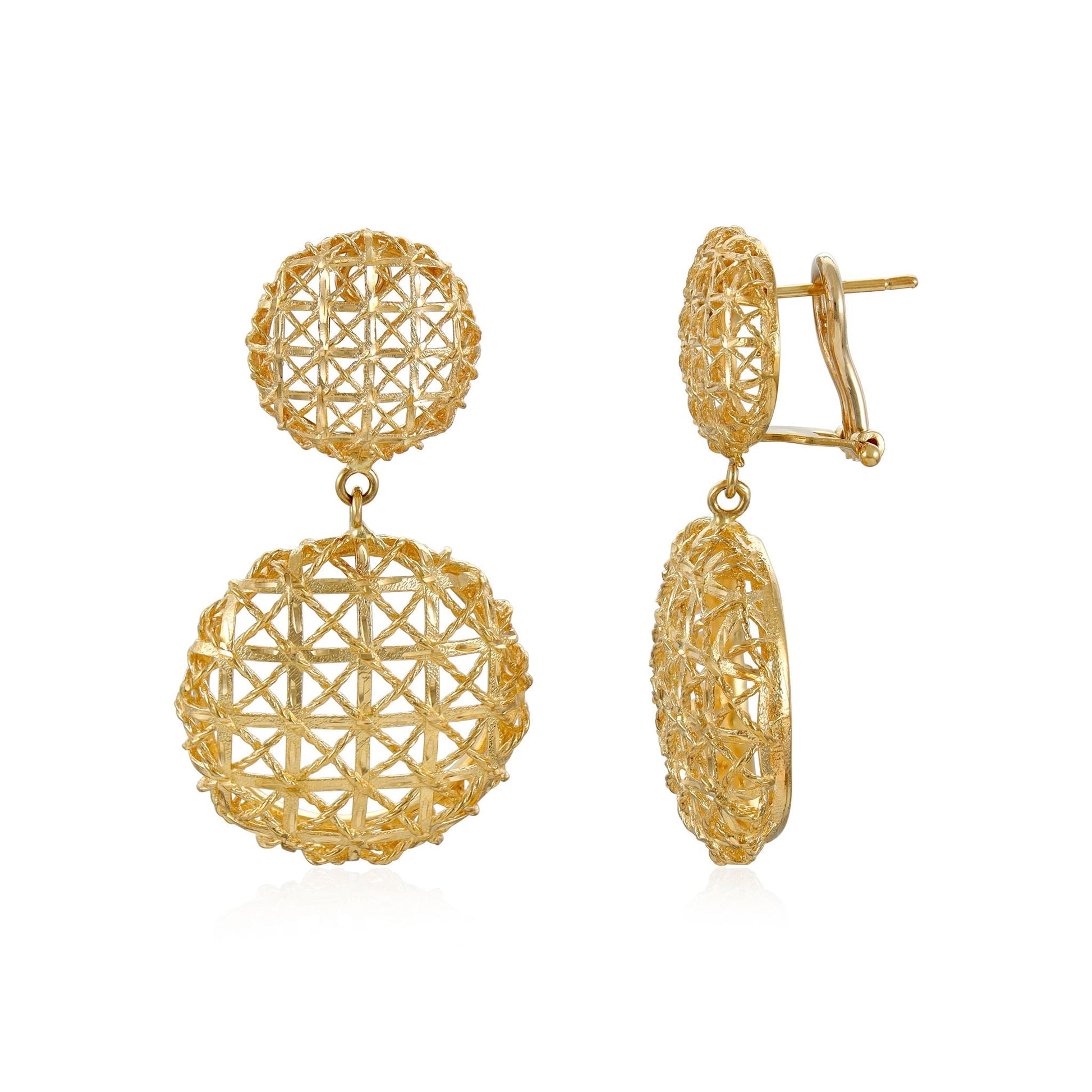 18ct Yellow Gold Pre-Loved Earrings 08001372 - FJewellery
