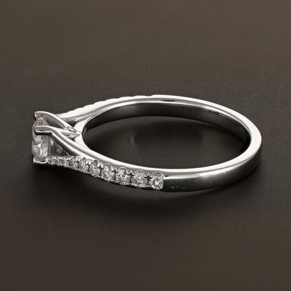 18ct Solid Yellow Gold Pre-Owned 0.71ct Diamond Engagement Ring Ring - 2.79g 6001227