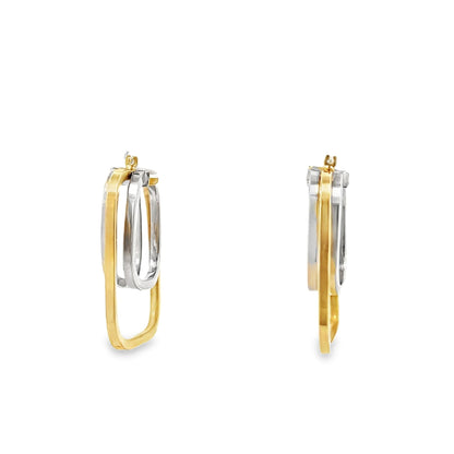 18ct yellow gold pre - owned earring 07002470 - FJewellery