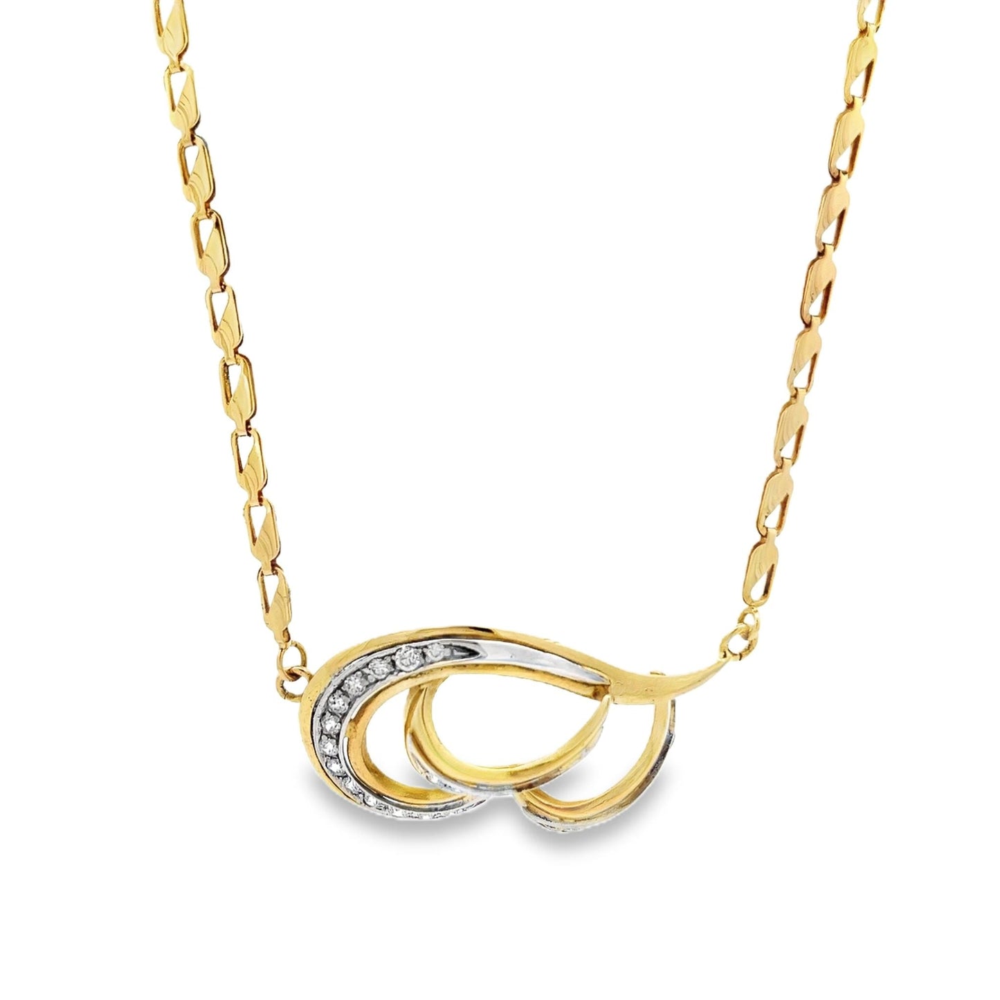 18ct yellow gold pre - owned necklace 08001785 - FJewellery