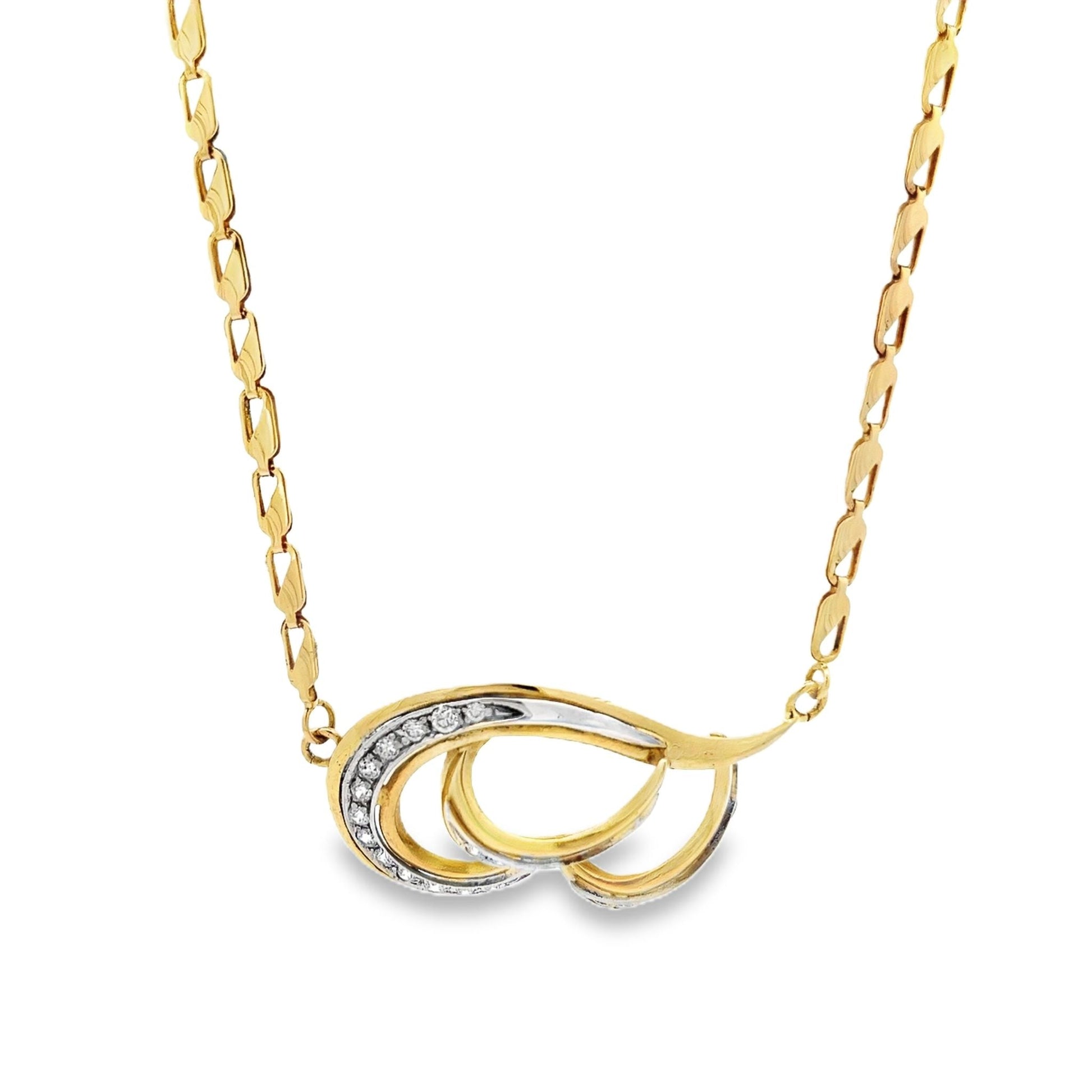 18ct yellow gold pre - owned necklace 08001785 - FJewellery