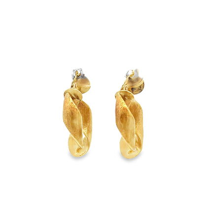 18ct yellow gold preloved earrings 08001857 - FJewellery