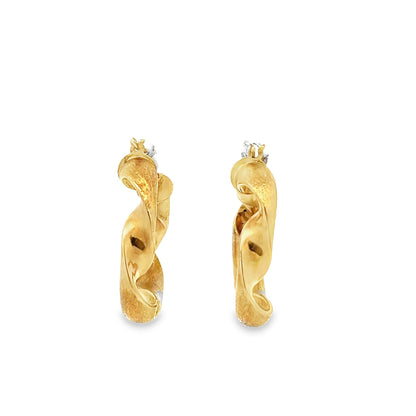 18ct yellow gold preloved earrings 08001857 - FJewellery