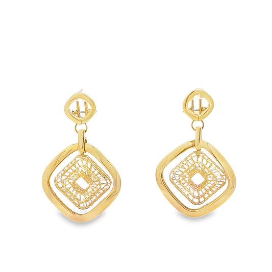 18ct yellow gold preloved earrings 08001858 - FJewellery