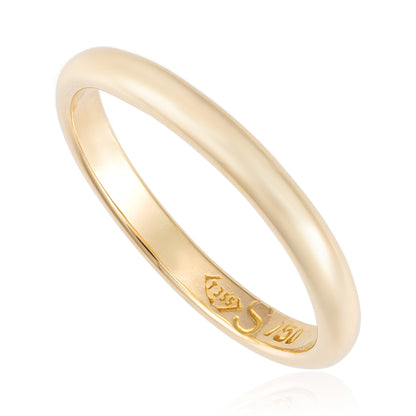 18ct yellow gold wedding ring 09000334 - FJewellery