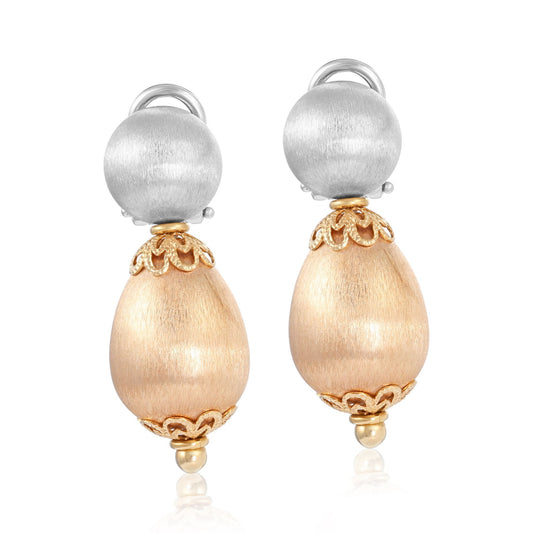 18ct yellow-white gold preloved earrings 02032492 - FJewellery