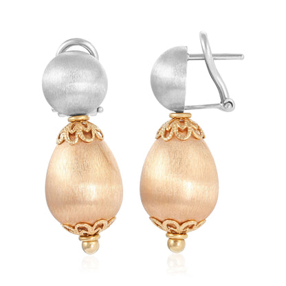 18ct yellow-white gold preloved earrings 02032492 - FJewellery
