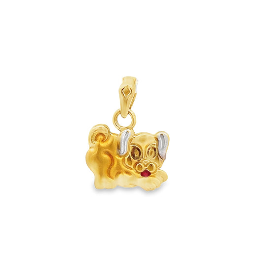 22ct Charming Dog Pendant in Gold FCP05000429 - 4 - FJewellery