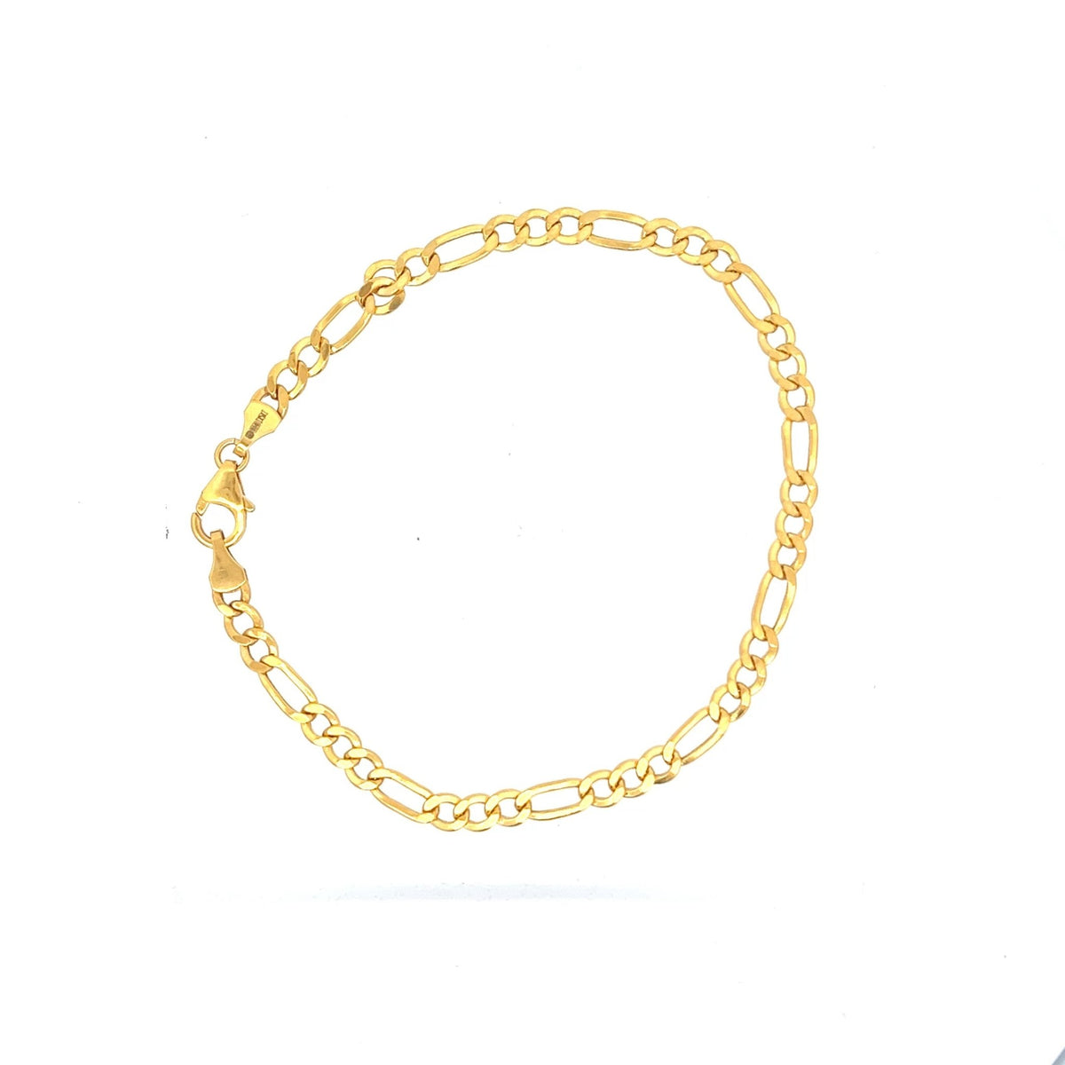 22ct Gold Bracelet with Alternating Curb and Oval Links - FJewellery