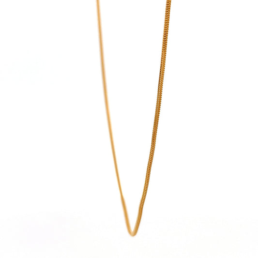 22ct Gold Chain with Fine Woven Link Pattern - FJewellery