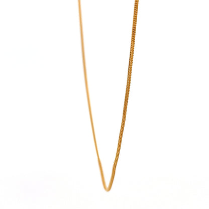 22ct Gold Chain with Fine Woven Link Pattern - FJewellery