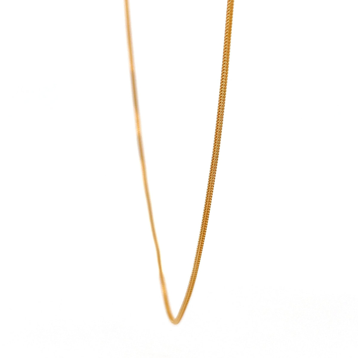 22ct Gold Chain with Fine Woven Link Pattern - FJewellery