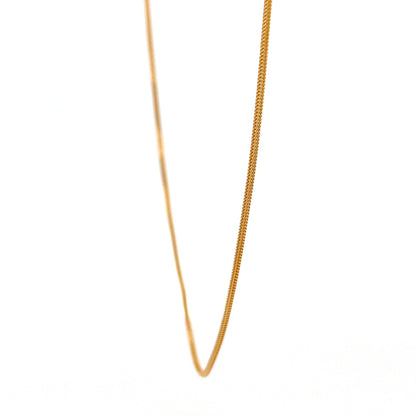 22ct Gold Chain with Fine Woven Link Pattern - FJewellery