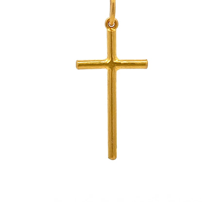 22ct Gold Cross Pendant - FJewellery