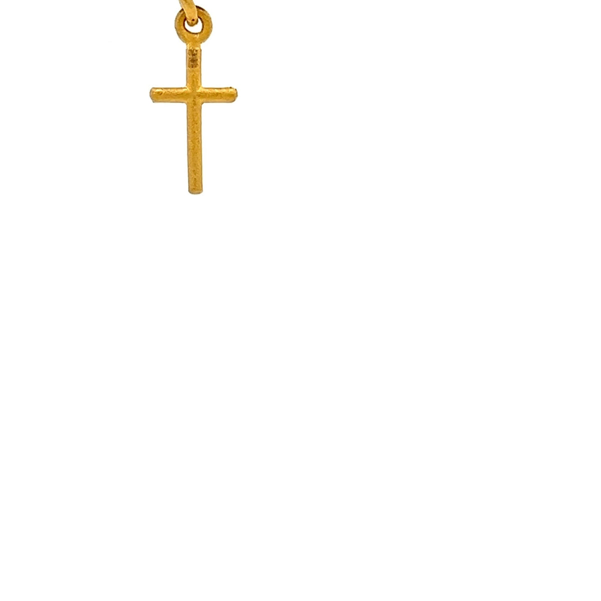 22ct Gold Cross Pendant - FJewellery
