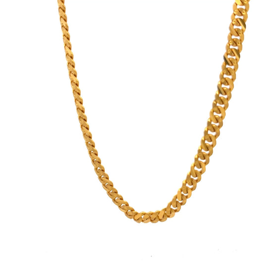 22ct Gold Curb Chain - FJewellery