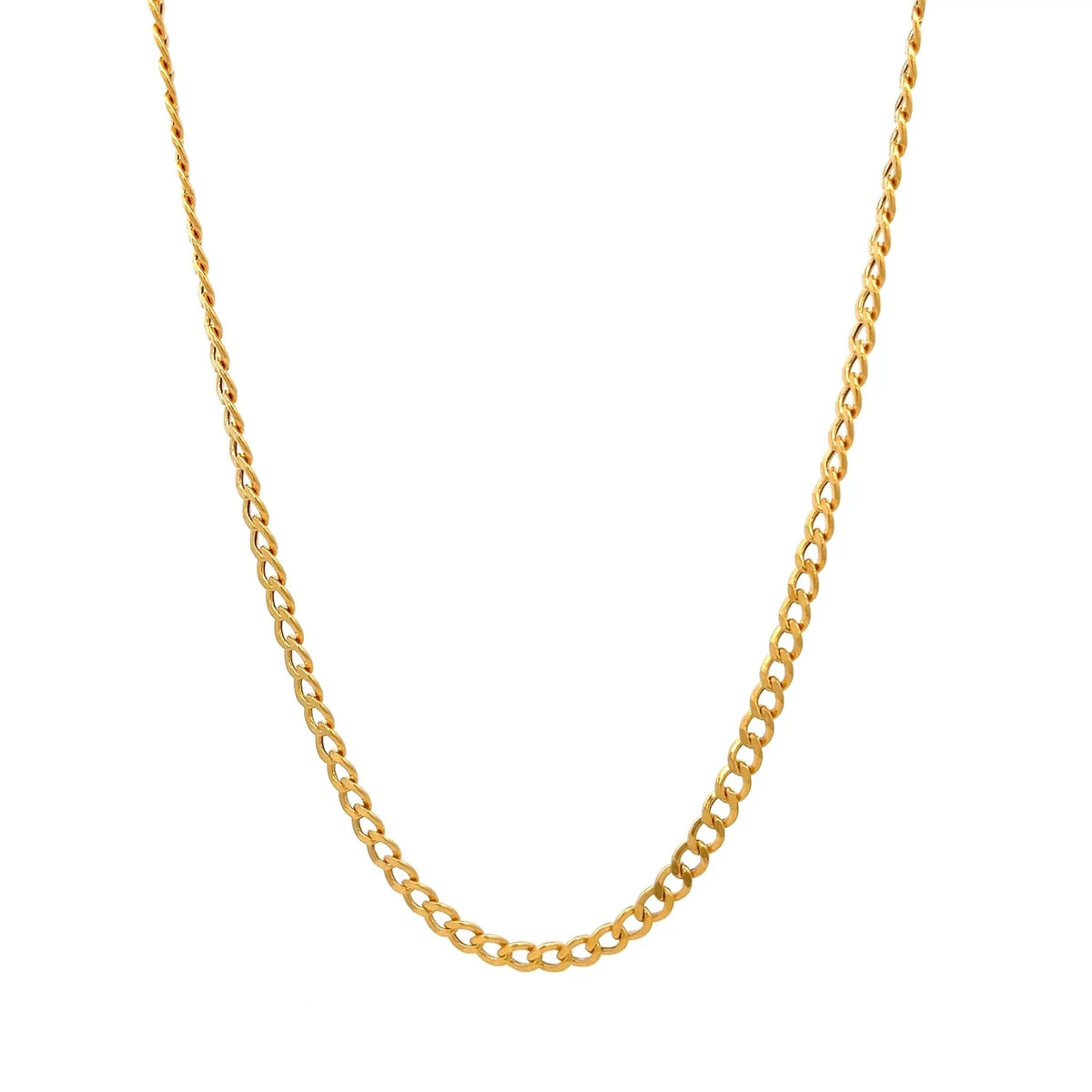22ct Gold Curb Link Chain - FJewellery