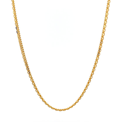 22ct Gold Double Strand Belcher Link Chain - FJewellery