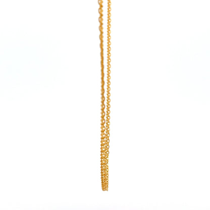 22ct Gold Double Strand Belcher Link Chain - FJewellery