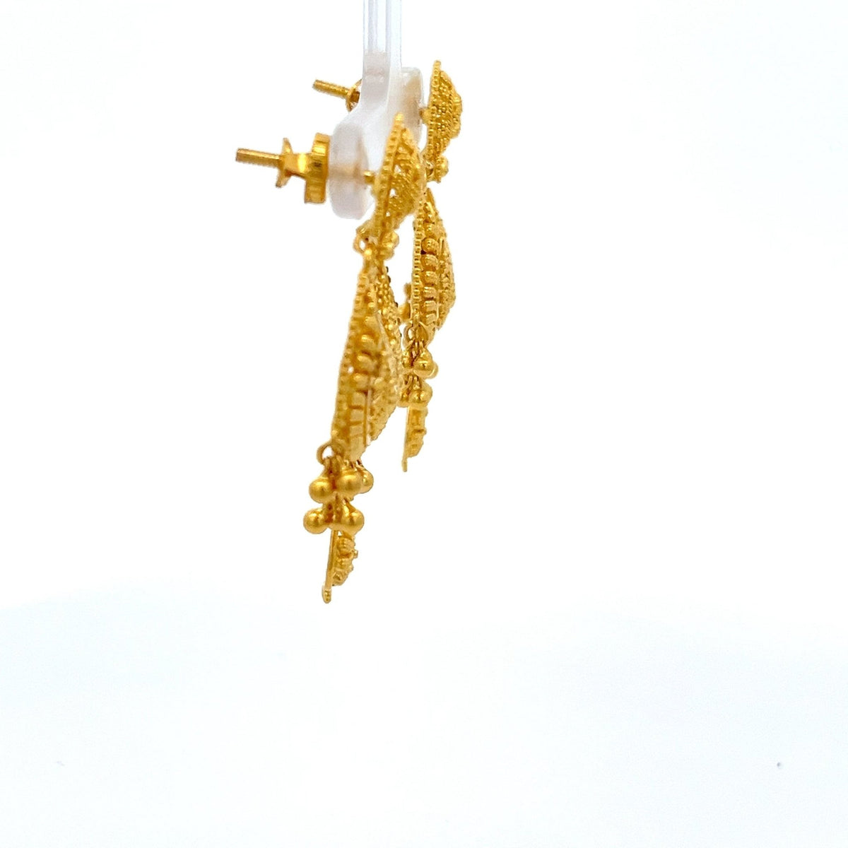 22ct Gold Filigree Chandelier Drop Earrings - FJewellery