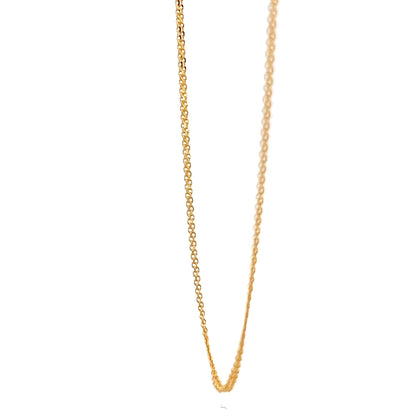 22ct Gold Fine Curb Chain - FJewellery