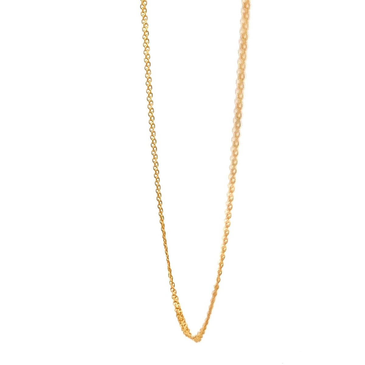 22ct Gold Fine Curb Chain - FJewellery